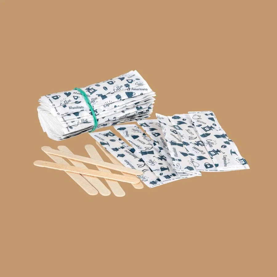 Tekli Paketlenmiş Ahşap Karıştırıcı 105 mm