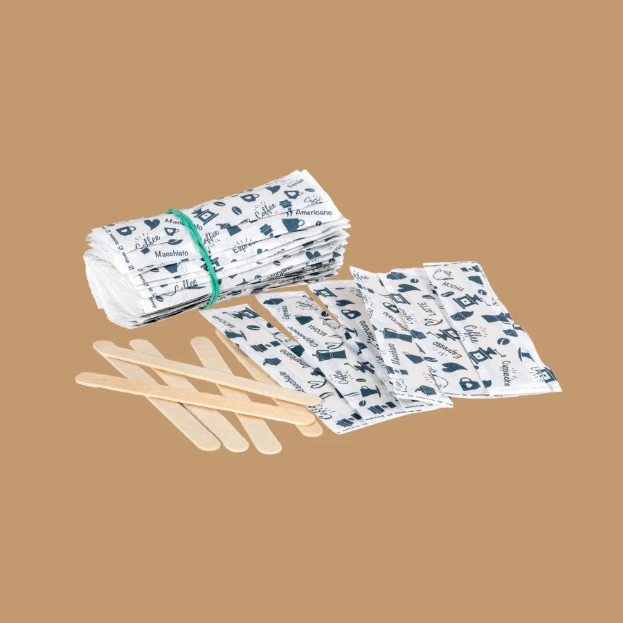 Tekli Paketlenmiş Ahşap Karıştırıcı 90 mm